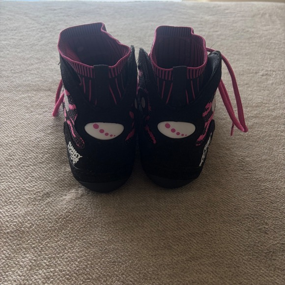 Funky Flickr Boyz Wrestling Shoes Mens Black Pink Tiger Stripe High Top Sneakers main image 10